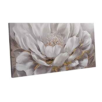 花の絵 油絵 油絵マット付きマット白色 花の絵 油絵 油絵マット付き