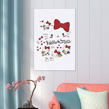 Amazon.co.jp: ハローキティ ポスター 絵画 インテリア 壁紙用 壁紙