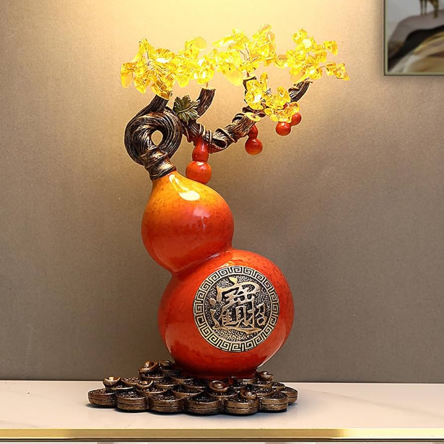 アジアンスタイル 木製装飾品 オーナメント オブジェ ひょうたん