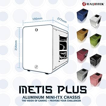 Amazon.com: RAIJINTEK METIS Plus White, Alu. Mini-ITX PC Case