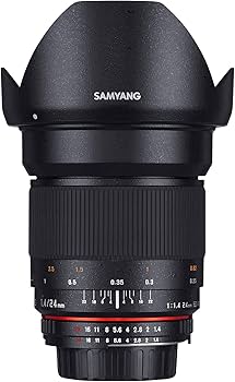 Amazon.co.jp: SAMYANG 単焦点広角レンズ 24mm F1.4 ニコン AE用 フル