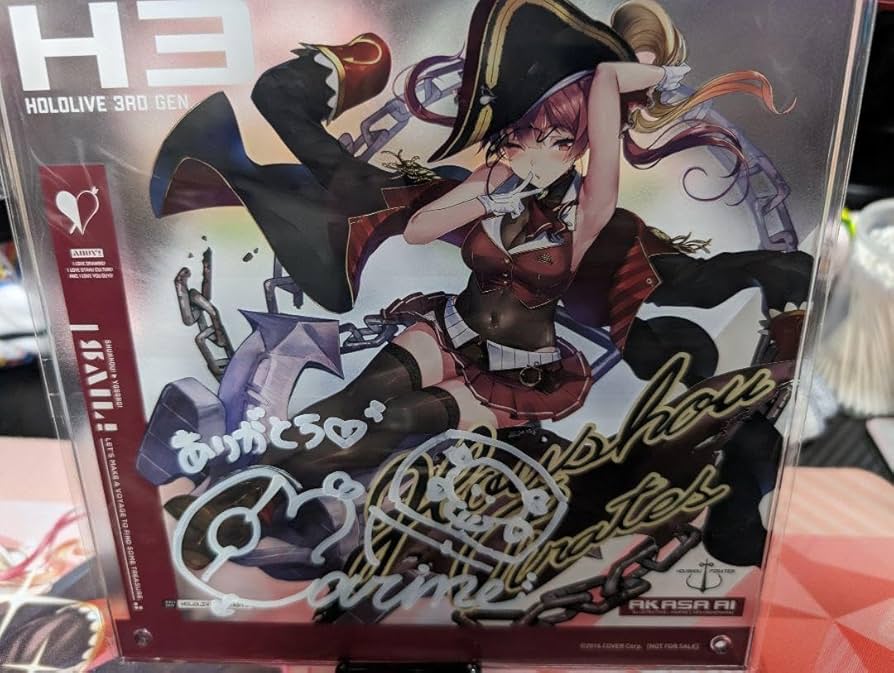 宝鐘マリンGALUDA-D Marine Edition 直筆サイン入パネル 宝鐘マリン