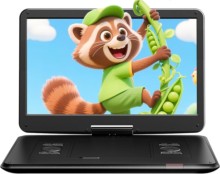 Amazon.co.jp: 【新機種·15.6インチHD大画面】Surfola ポータブルDVD