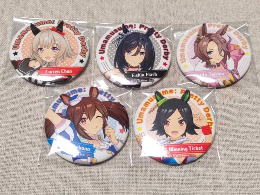 ウマ娘 ハピチャン ハピネスチャンスくじ 缶バッジ ナリタタイシン