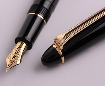 Amazon | Sailor 1911 Large Black Gold Trim 21K Gold Medium Point