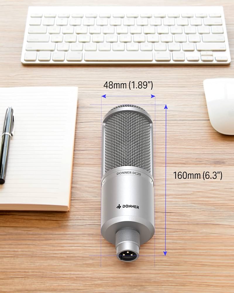 Amazon.co.jp: Donner コンデンサマイク PCマイク 単一指向性 ノイズ