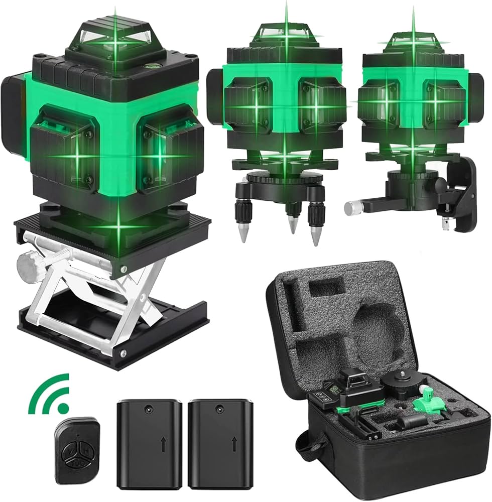 Amazon | Tegatok レーザー墨出し器 レーザーレベル 16ライン 4x360