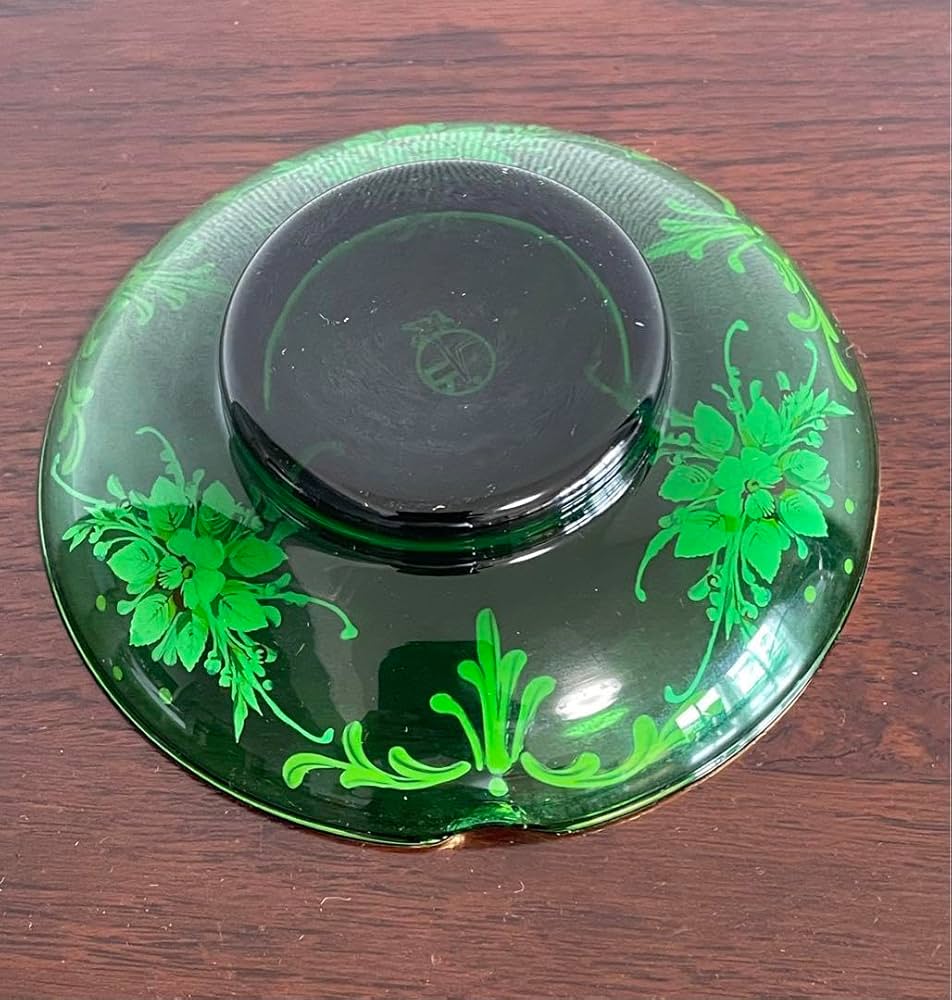 イタリア ベネチアングラス 灰皿 アッシュトレイ 飾り皿 ゴージャス