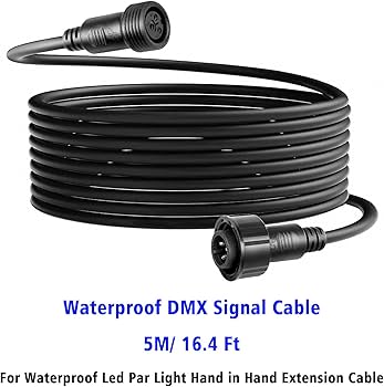 Amazon.co.jp: MAD OWL 防水 DMX ケーブル XLR 接続ワイヤー 5m 16.6