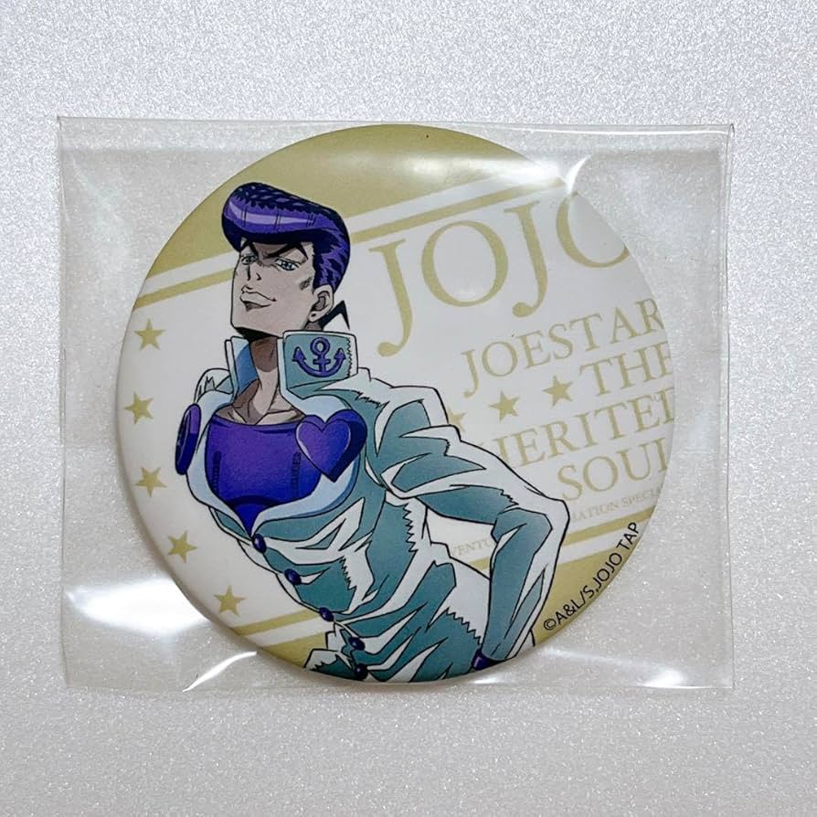 ジョジョ缶バッジウルトラジャンプ当選品仗助
