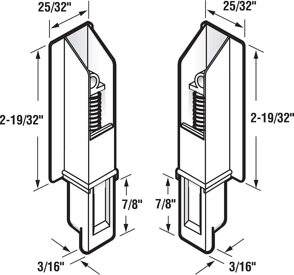Amazon.co.jp: プライムライン製品16226 Lowerワードローブドアガイド
