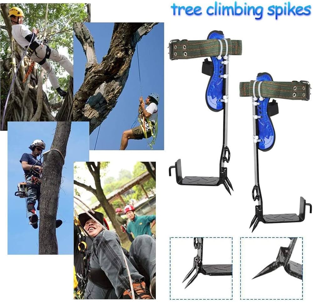 Amazon | 木登り器 木登り道具 昇柱器 直立木登りツール 極登山