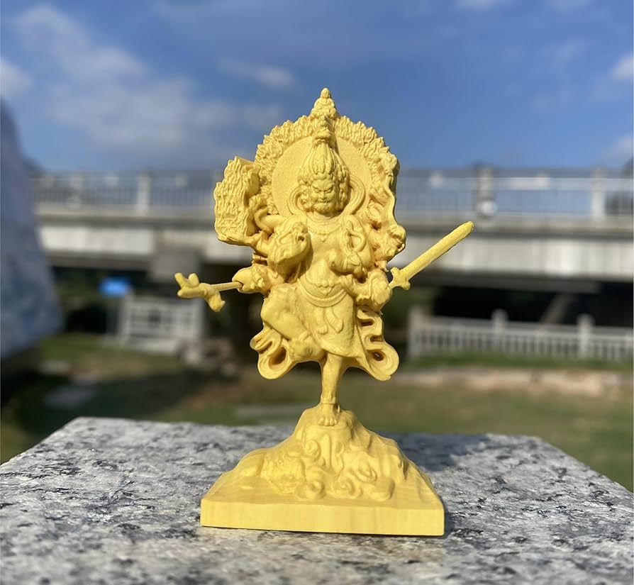 仏像◇極彩色 烏枢沙摩明王8.0寸立◇五大明王の