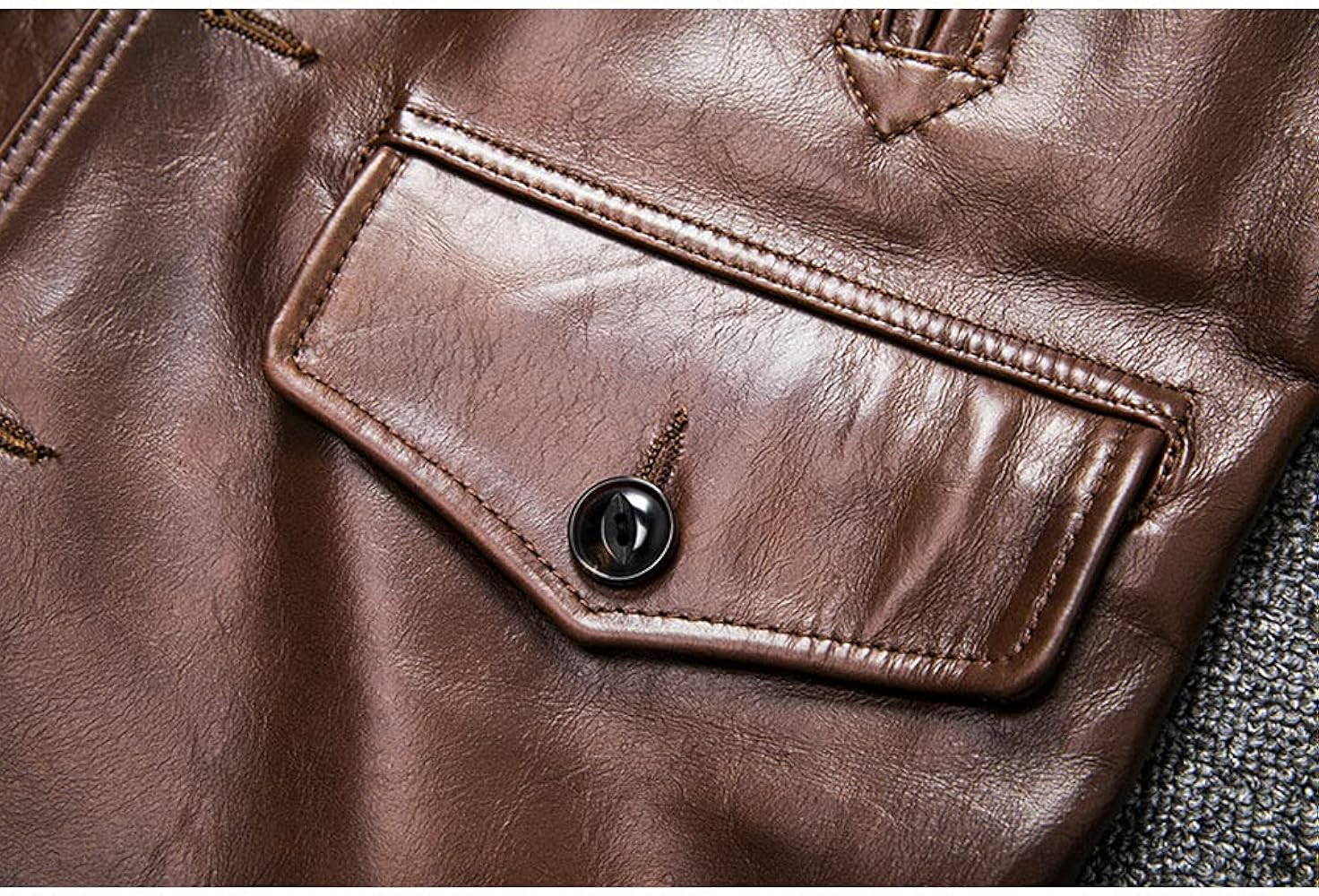 Amazon | [N++A] 本革 メンズ ホースハイド 30's ワークコート レザー