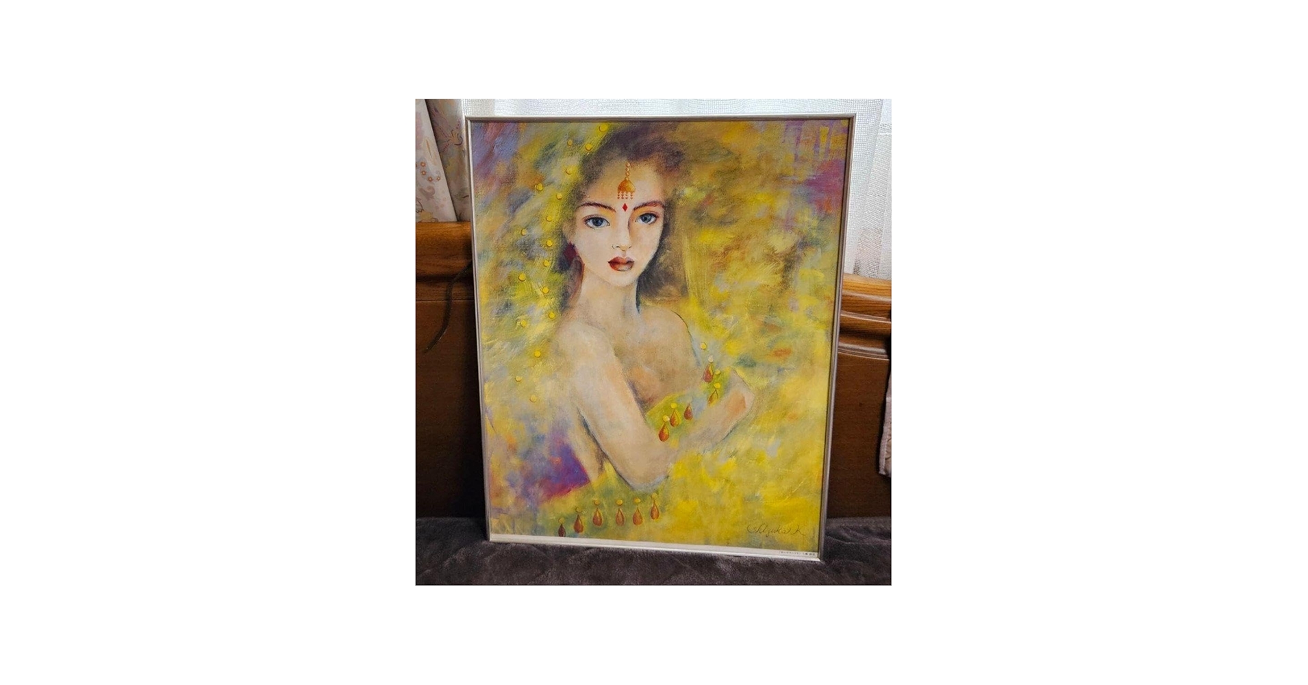 Amazon.co.jp: 工藤静香 レア 絵画 カーマスートラ 直筆サイン入り