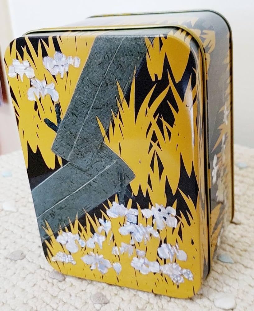 時代光琳蒔絵硯箱螺鈿細工