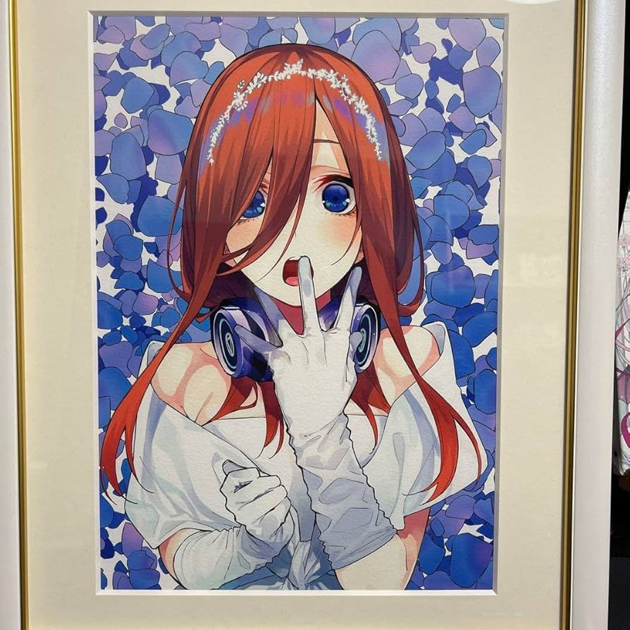 五等分の花嫁 anique 記念額装絵 中野三玖 中野一花