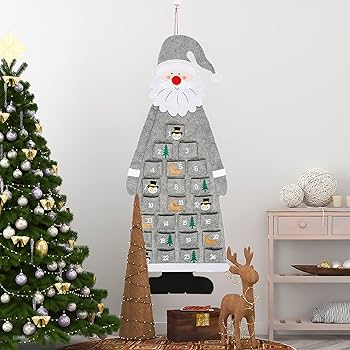 Amazon.co.jp: クリスマス アドベントカレンダー 24日間 壁掛け