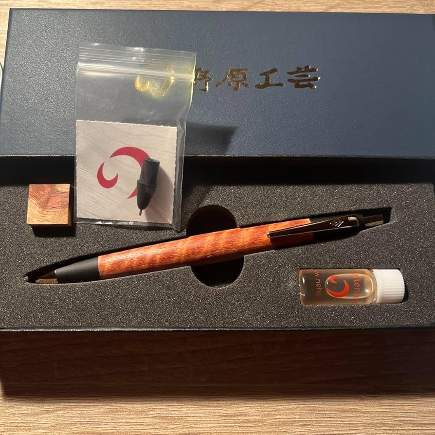 野原工芸 新型 本花梨虎杢 シャープペンシル 旧クリップ 【公式通販】