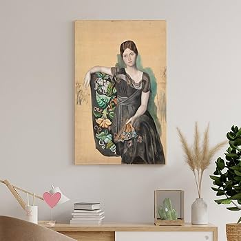 Picassoピカソ 版画リノリュウムカット 首飾りの婦人 1962年 Pablo