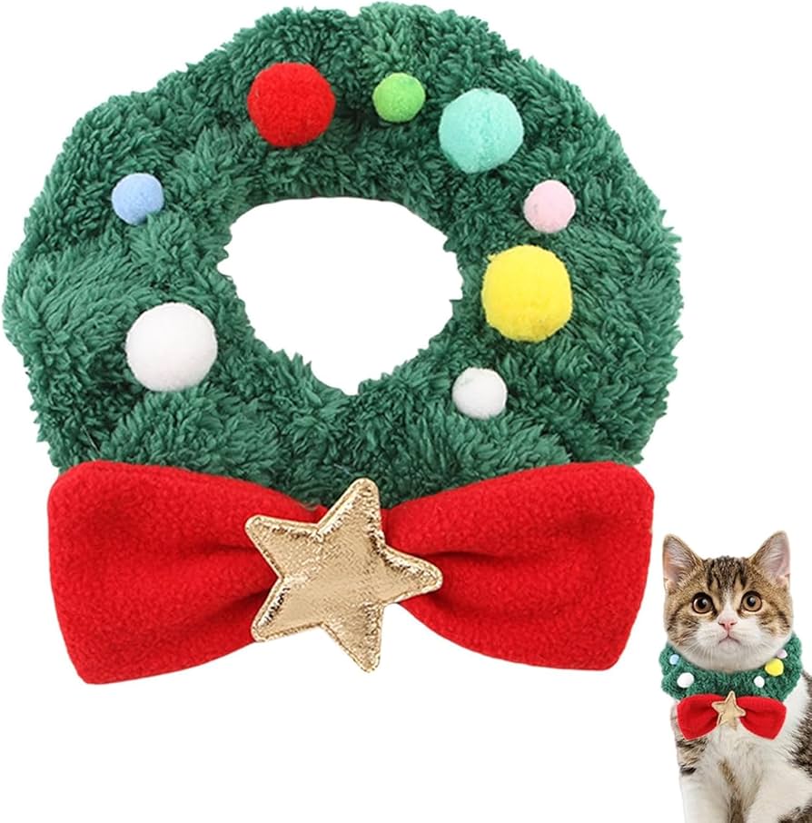 クリスマス(赤⑤)わんちゃん猫ちゃん用首輪