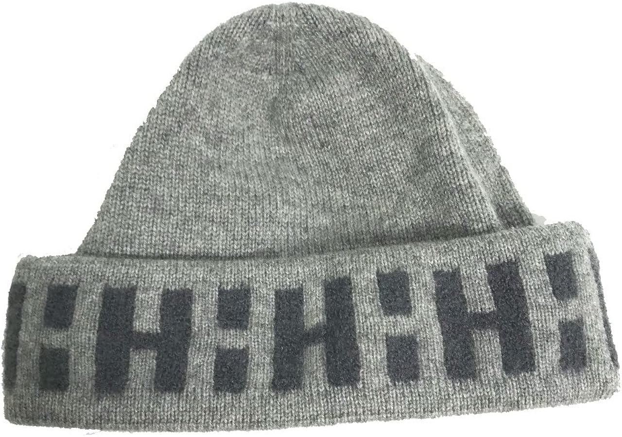 Amazon.co.jp: [エルメス] Hロゴ ビーニー ニットキャップ 帽子 ニット