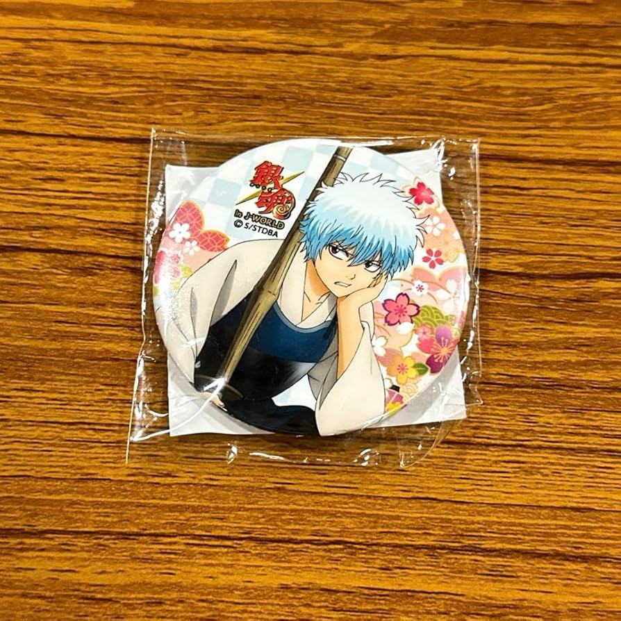 銀魂 坂田銀時 志村新八 定春 缶バッジ セット 坂田銀時 65mm缶バッジ