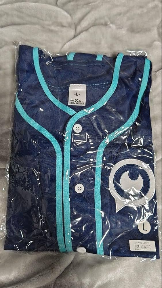 Amazon.co.jp: THE ORAL CIGARETTES BKW ベースボールTシャツ 青 L