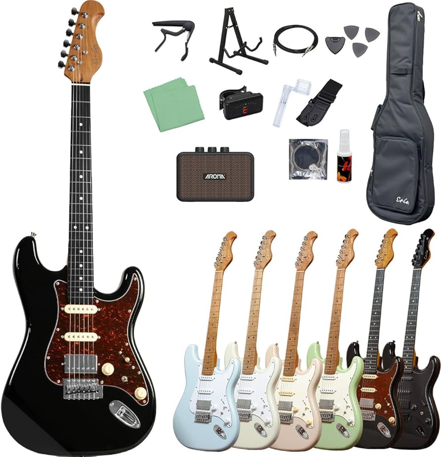 Amazon | Eris. Nestia エレキギター初心者セット SSH コイルタップ