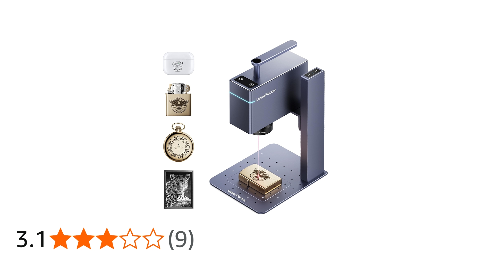 Amazon | LaserPecker3 レーザー彫刻機,金属＆プラスチック対応 4K