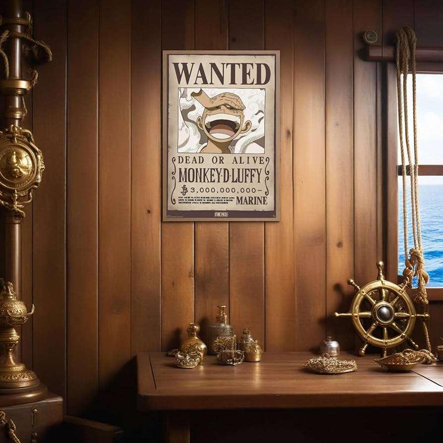 ワンピース WONDAコラボポスター（額縁付き） ワンピース WONDAコラボ