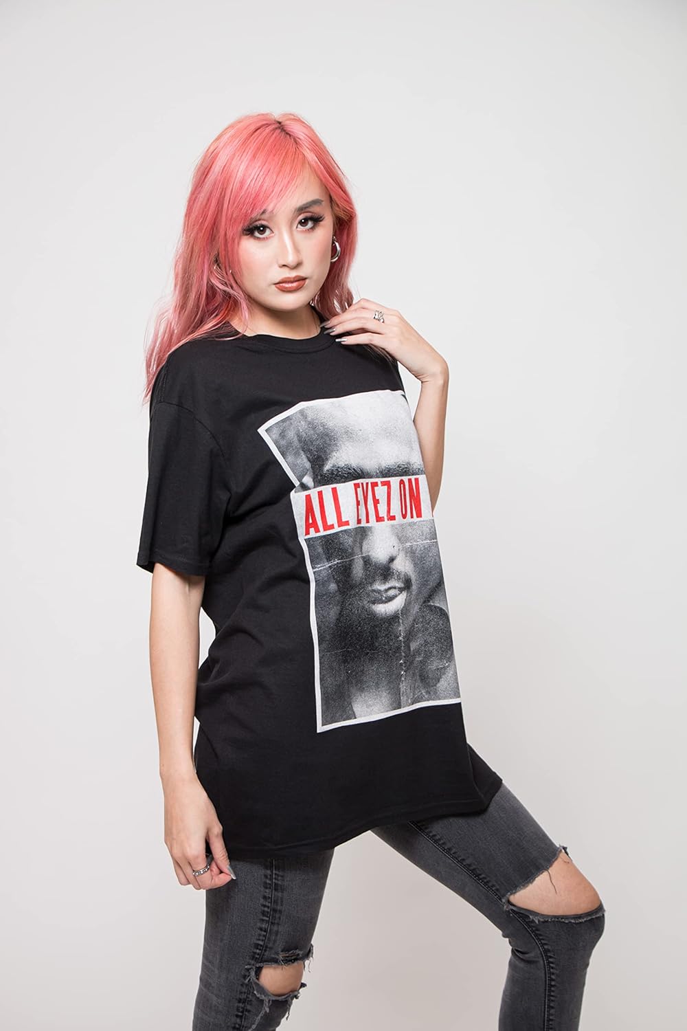 Amazon | Tupac T Shirt 2Pac All Eyez On Me Logo 新しい 公式 Unisex