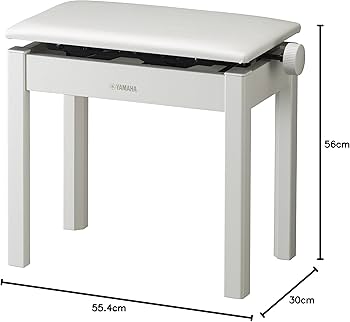Amazon | ヤマハ YAMAHA 電子ピアノ用 高低自在椅子 ホワイト BC-205WH