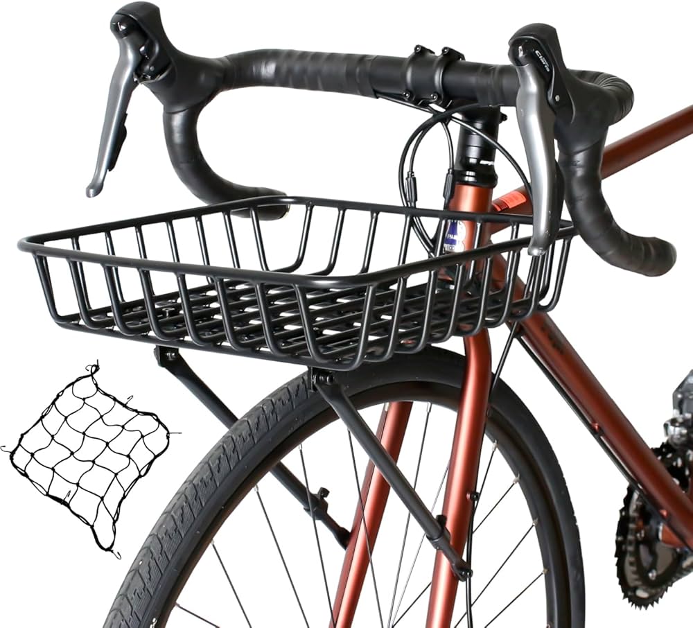 Amazon.com : GORIX Bike Front Basket Rack with Net Carrier 700c 24