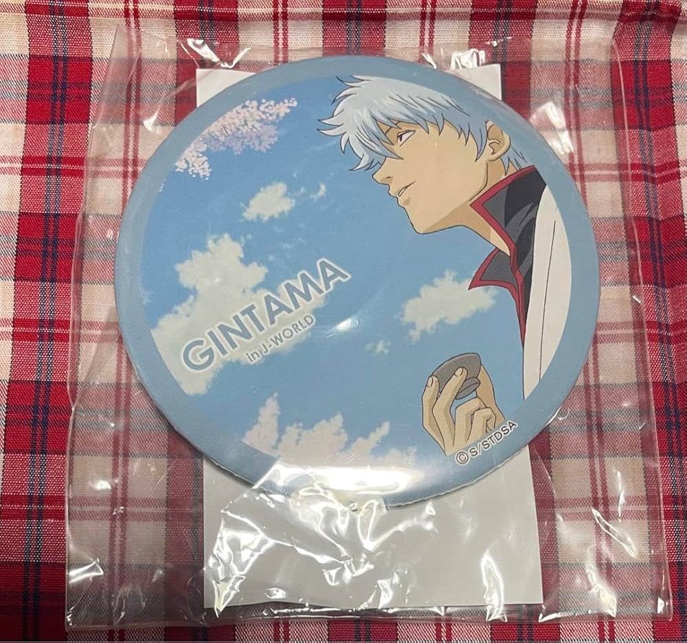 銀魂 J-world ジャスタウェイくじ 75mm缶バッジ 坂田銀時