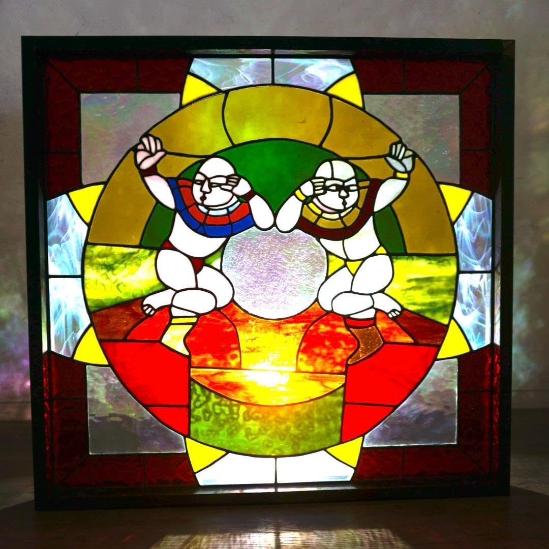 バスティン ステンドグラスHollyヒイラギ グラスマスターズ社