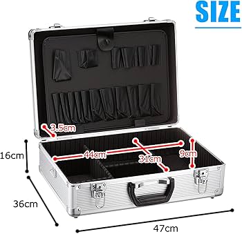 マイクキットやミキサーにアルミアタッシュケース傷防止航空用耐衝撃