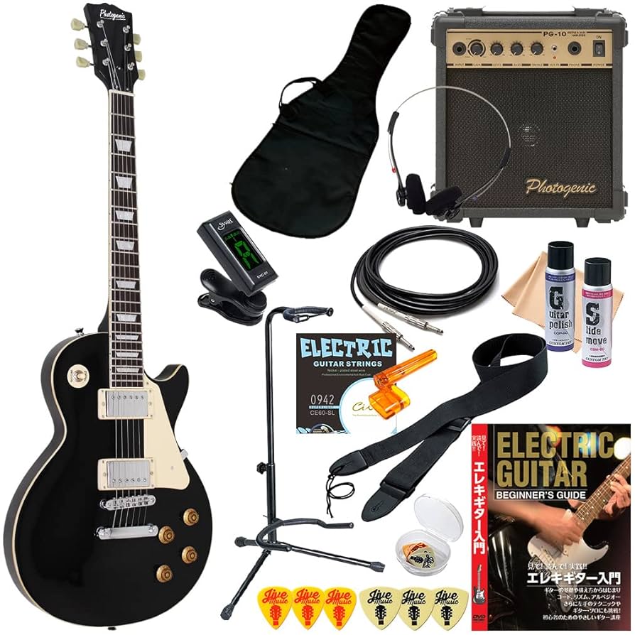 ESP 初期 レスポールタイプエレキギター 虎目子供用ギター