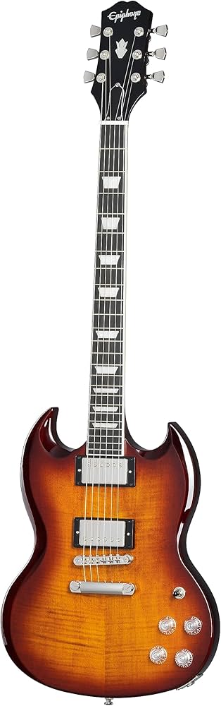 Amazon.com: Epiphone SG Modern Figured, Mojave Burst with Bag