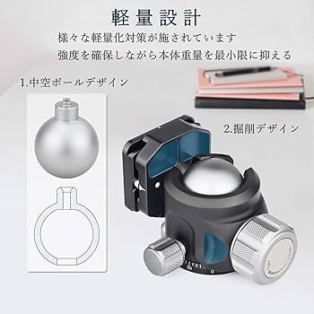 Amazon | INNOREL 自由雲台 ボール雲台 微動雲台 Nシリーズ 低重心 耐