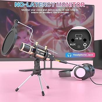 Amazon.com: ZealSound Studio Recording Microphone, Condenser