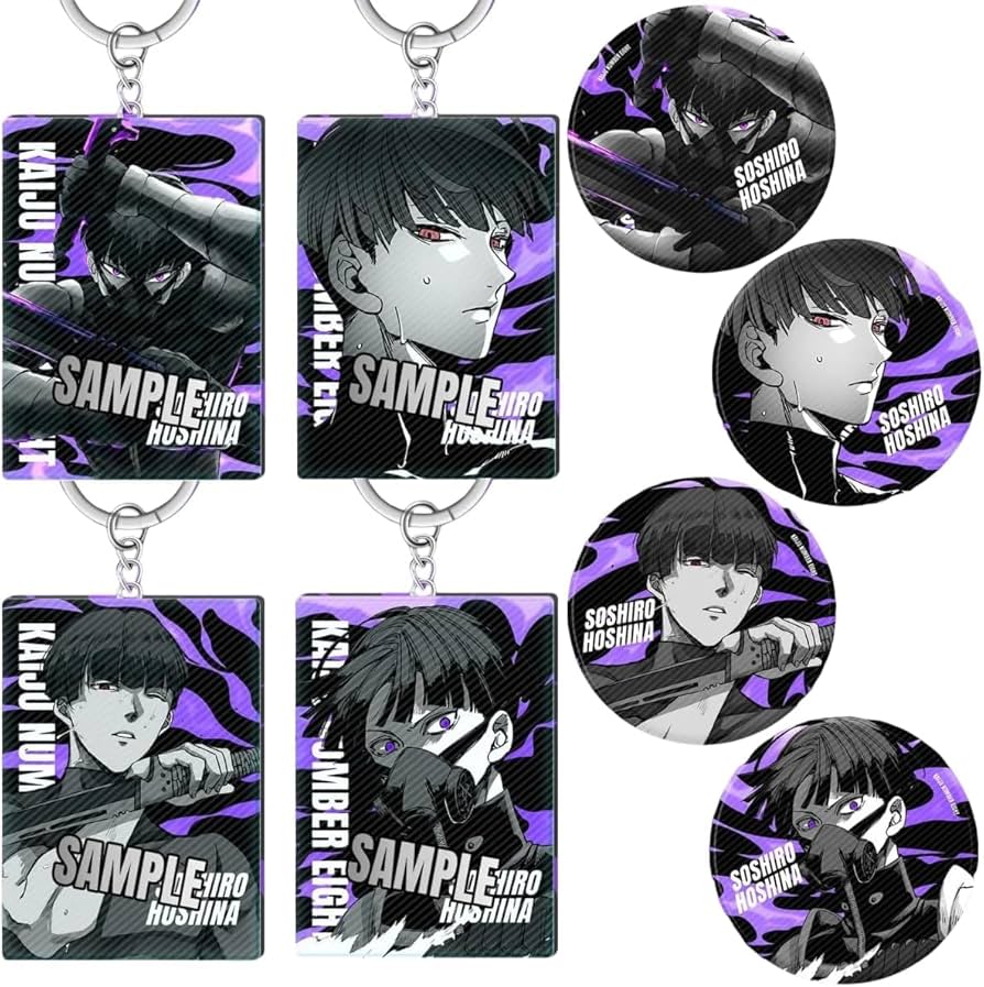 Amazon.co.jp: 2024 怪獣8号 グッズ アクリルスタンド バッジ 保科宗