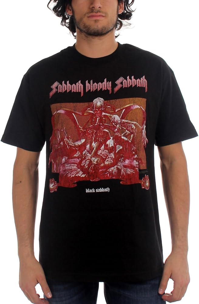 Amazon.com: Black Sabbath - Mens Black T-Shirt in Black, X-Large