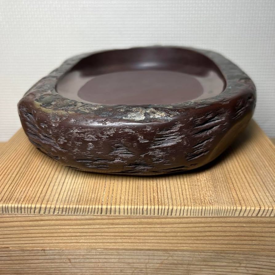 書道具二代目相馬羊堂作紅渓石硯C6296