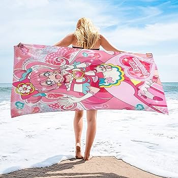 Amazon｜ふたりはプリキュアビーチタオルバスタオル速乾タオル大サイズ