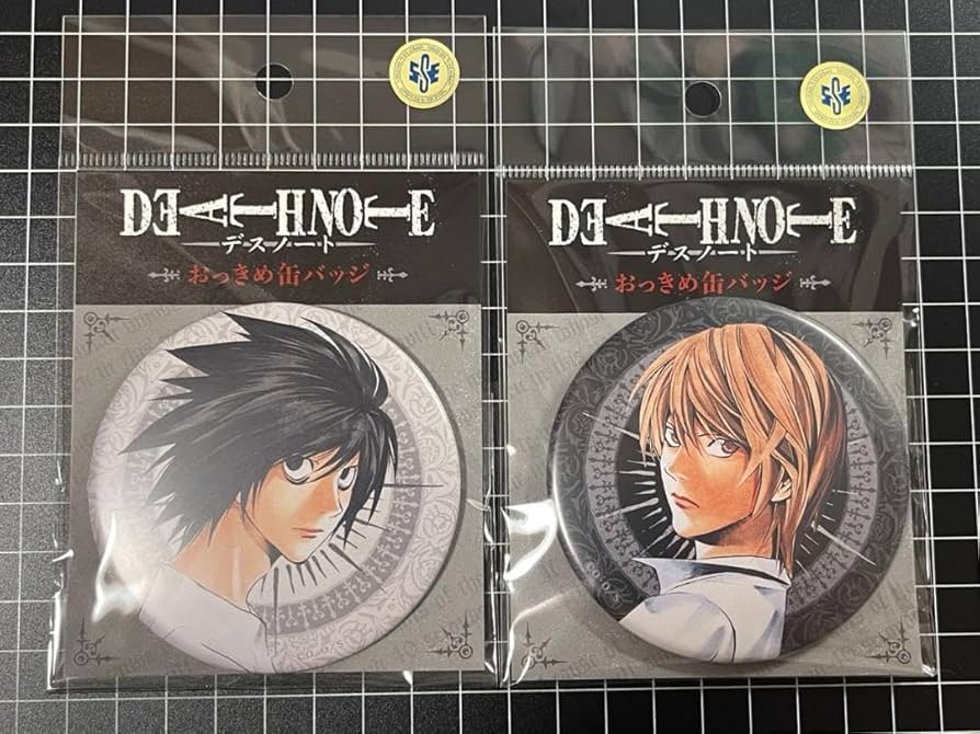 デスノート パルコ マット缶バッジ 夜神月 DEATH NOTE おっきめ缶