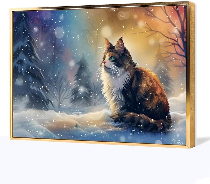 冬うー特価』 絵画 油絵 『春眠』 猫｜海うー特価』 絵画 油絵 『春眠