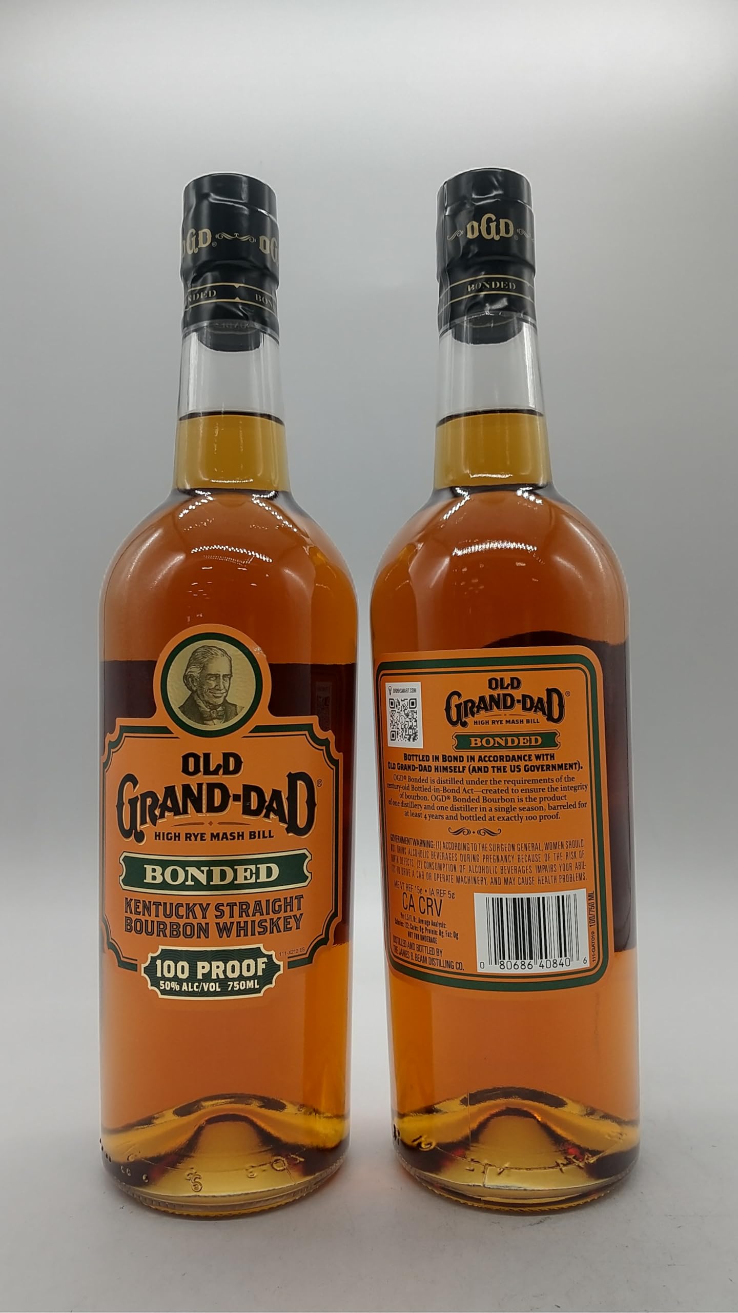 Amazon.co.jp: オールド グランダッド ボンデッド 50度 750ml [並行