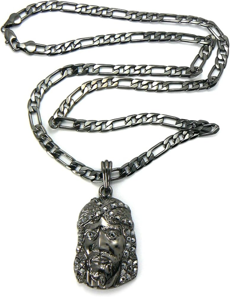 Amazon.co.jp: NYFASHION101 イエスキリストペンダント 5mm 24インチ