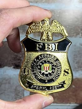 アメリカ ポリス FBI 連邦捜査局 リアルサイズ バッジ ケース付1